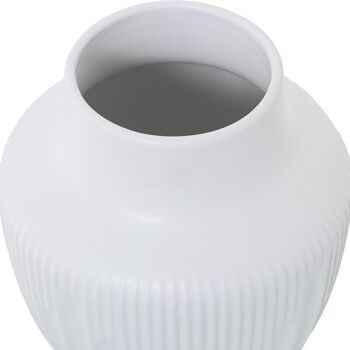 VASE CÉRAMIQUE 24CM BLANC MAT _°18X24CM BOUCHE:°9.5CM LL62244 2