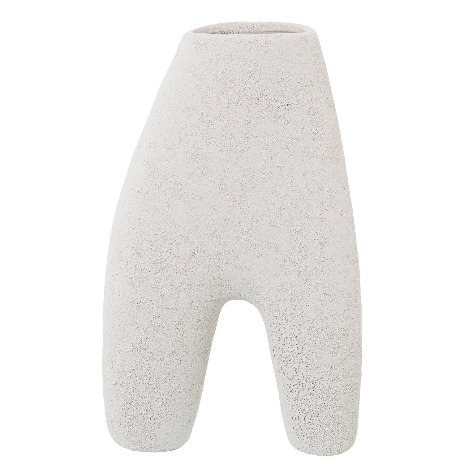 ABSTRAKTE KERAMIKVASE 24CM, ROHE SANDTEXTUR _17X8X29CM LL62245