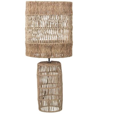 LAMPE DE TABLE EN JUTE 1XE27 MAX.40W, CÂBLE NOIR:210CM _°25X60CM, SOCLE:12X25CM LL75951