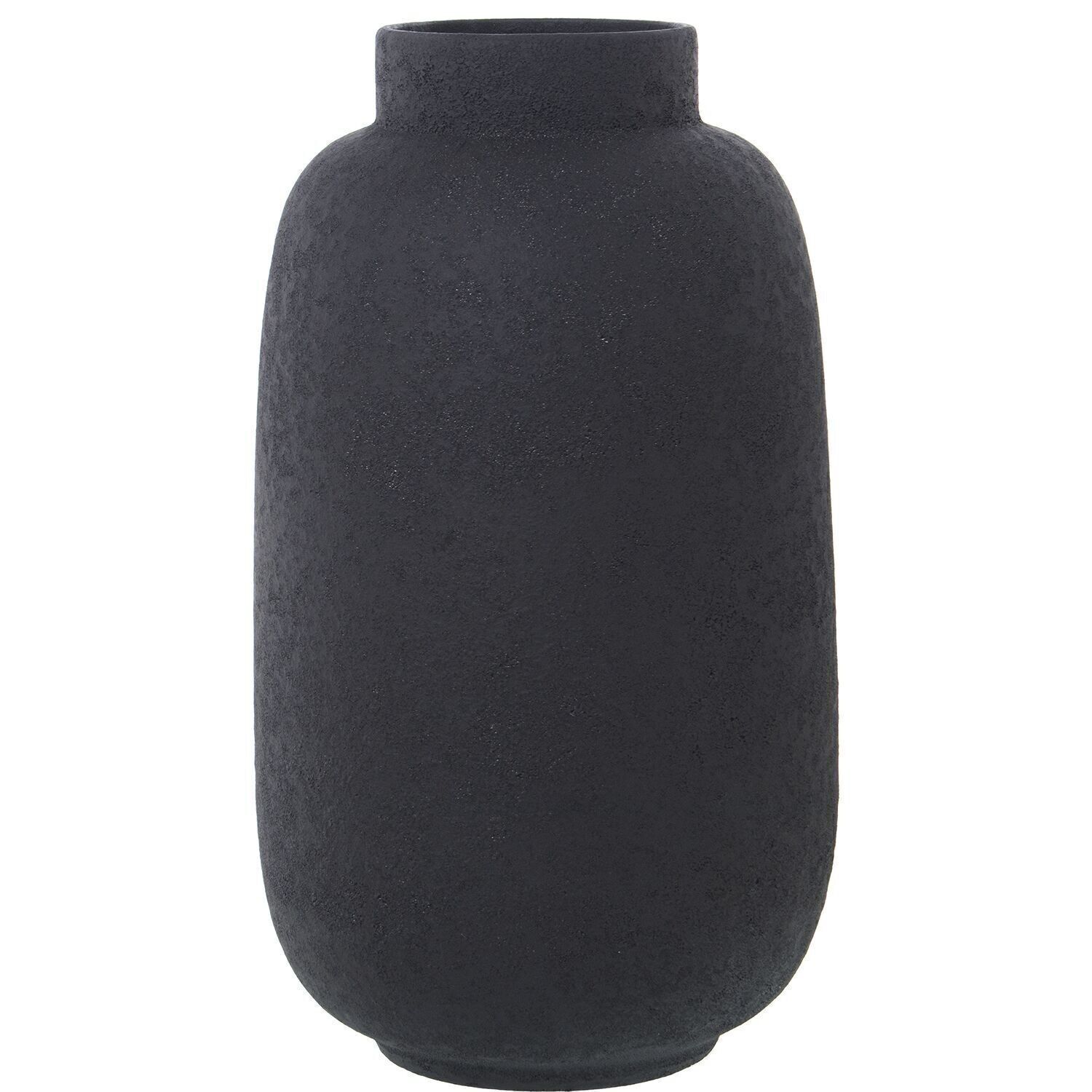 KERAMIKVASE 41CM SCHWARZE SANDTEXTUR _°23,5X41CM LL62227