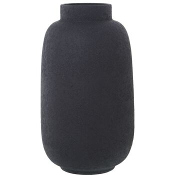 VASE CÉRAMIQUE 41CM TEXTURE SABLE NOIR _°23,5X41CM LL62227 1