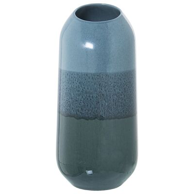 VASE CÉRAMIQUE 37CM ​​TRICOLORE BLEU _°17X37CM LL62230