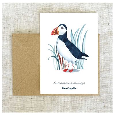 Stationery Postcard A6 - Puffin