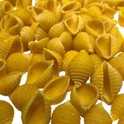 French artisan pasta with Saffron - Conchiglie - Bulk 1kg
