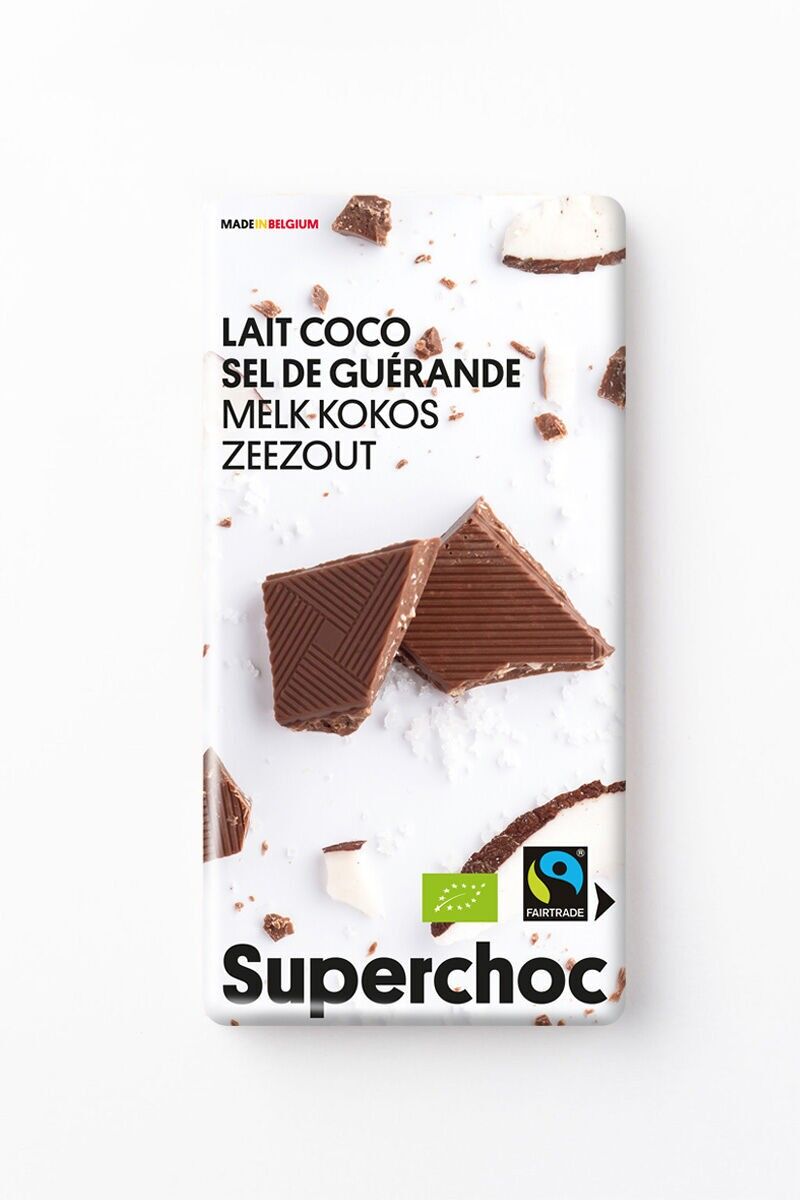 Supershock: cioccolato al latte di cocco e sale di Guerande