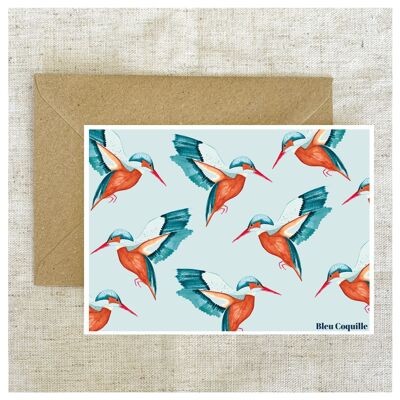Stationery Postcard A6 - Kingfisher