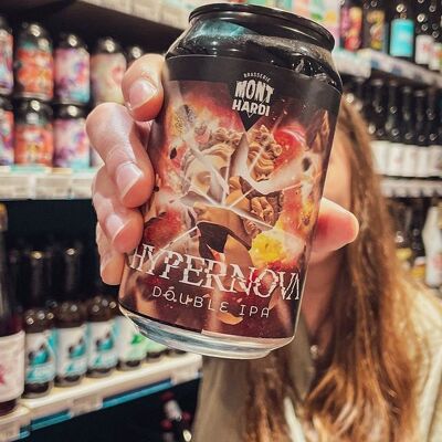 Cerveza Artesana en lata 33cl HYPERNOVA doble IPA