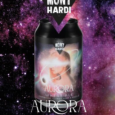 Craft AURORA 33CL Wheat Ale canned beer 5.5%
