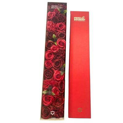 SFBX-27 – Extra lang – klassische rote Rosen – verkauft in 1x Einheit/en pro Außenseite