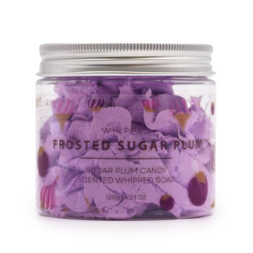 WCS-11 - Frosted Sugar Plum Whipped Cream Soap 120g - Sold in 3x unit/s per outer