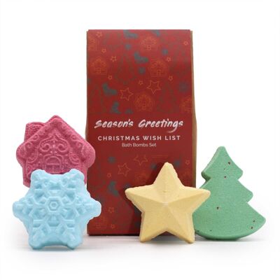XBB-05 - Christmas Wish List Christmas Bath Bomb Gift Pack - Sold in 1x unit/s per outer