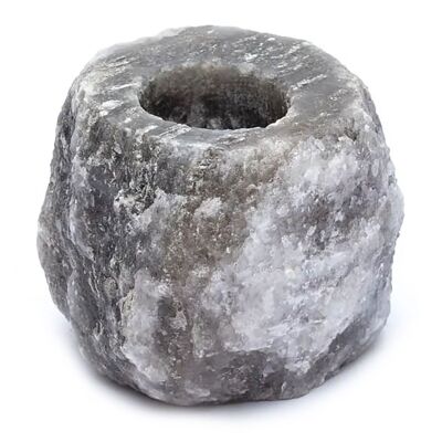 QSalt-08G - Grey Salt Candle Holder 600-800g - Sold in 4x unit/s per outer