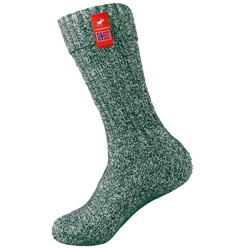 Norwegian Fjord Socks - Pine Green