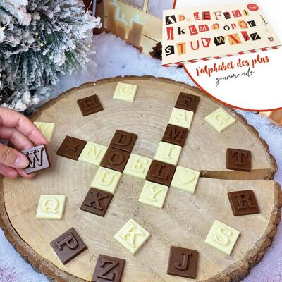 Gourmet ABC | Christmas molding |Children's chocolate | Chocodic artisanal Christmas chocolate