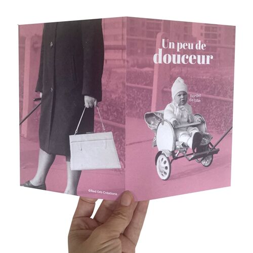 Grande carte double A5 - Douceur