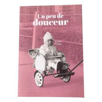 Grande carte double A5 - Douceur 3