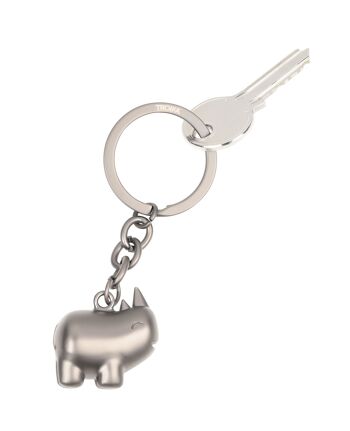 Porte-clés | rhinocéros dodu et de bonne humeur | RHINO HEUREUX 2