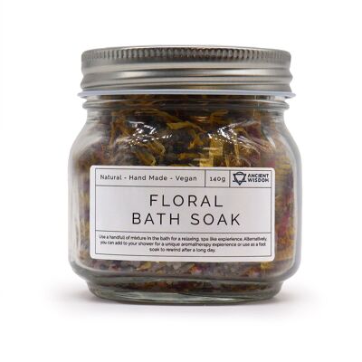 FSb-01 - Floral Bath Soak - Natural - 140g - Sold in 4x unit/s per outer