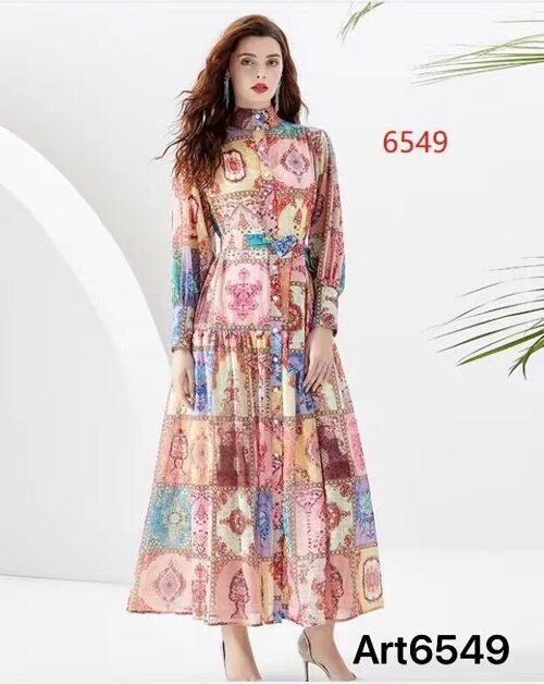 Robe longue imprimé