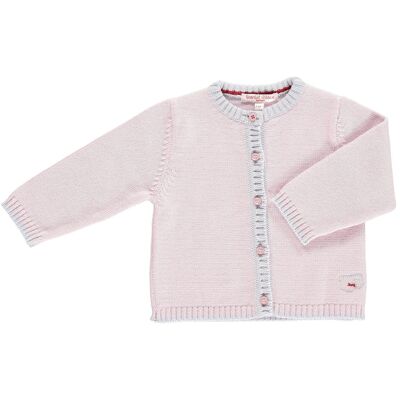 Cardigan per bebè in lana merino - Petalo