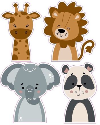 Stickers muraux animaux 2