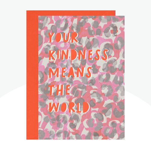 Kindness Thank You Neon Print Card