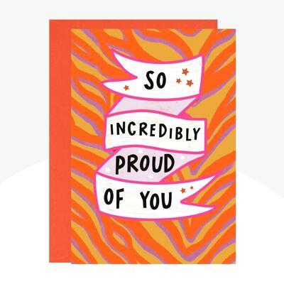 So Proud of You Neon Print Card