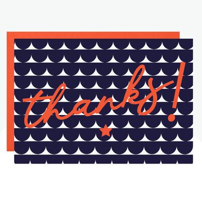 Thanks! Neon Print Card