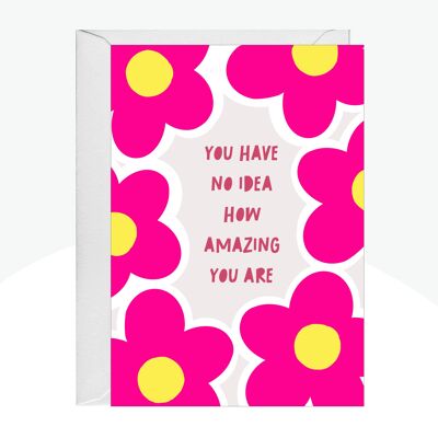 You Are Amazing Neon Print Card