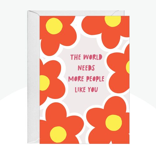 More People Like You Neon Print Card