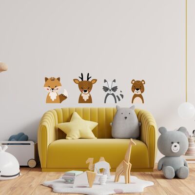 Wall decals forest animals