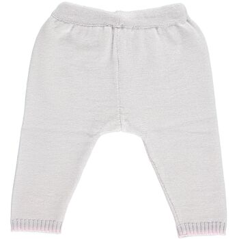 Legging Bébé Tricoté Mérinos - Gris Perle & Pétale 10