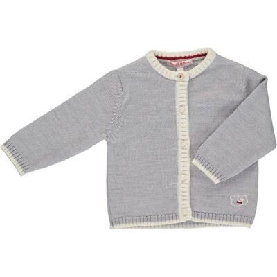 Merino Baby Cardigan - Mist