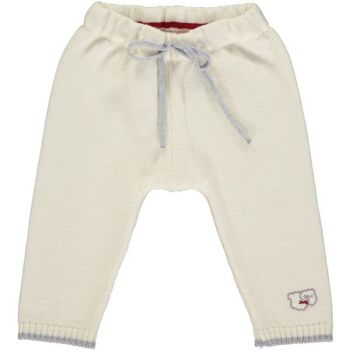 Legging bébé tricoté en mérinos - Blanc et Brume 6