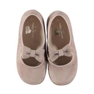 First Steps Sophia Bow Shoes - Taupe