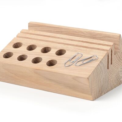 Schreibtisch Organizer | 8 Löcher für Stifte | HOLZWEG PEN STAND