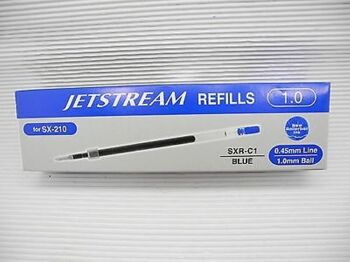 Uni-ball - Gamme RECHARGES JETSTREAM -  réf : SXRC1  - Recharge écriture moyenne pour SX210  - 1