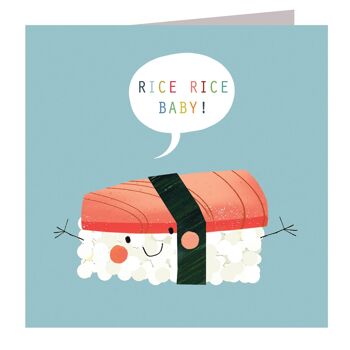 Carte de sushi pour bébé au riz WO35 1