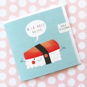 Carte de sushi pour bébé au riz WO35 3