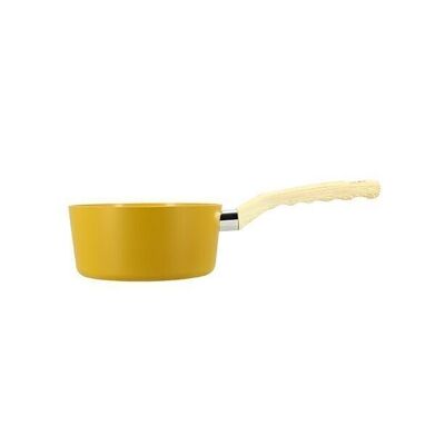 Saffron saucepan 16cm in induction aluminum with wood effect handle