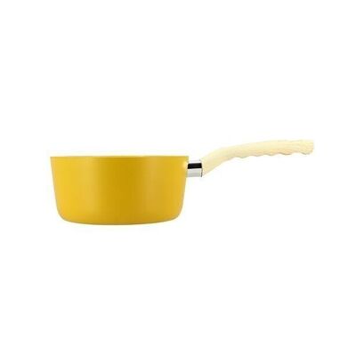 Saffron saucepan 18cm in aluminum induction wood effect handle