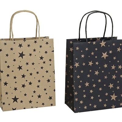 Bolsa de regalo con decoración de estrellas de papel