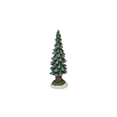 Fir tree made of poly, 12 cm miniatures for light houses-poly-green