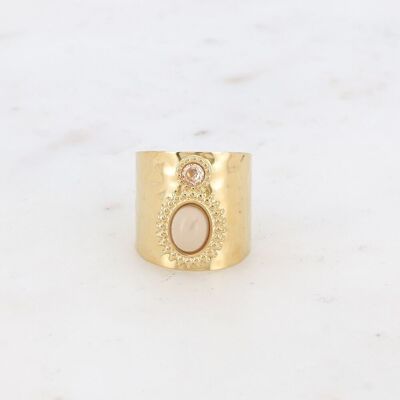 Anello Samantha - acetato e cristallo