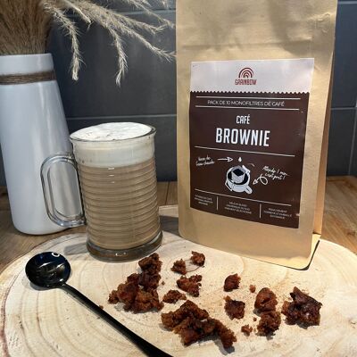 Brownie flavored coffee - 10 single filters