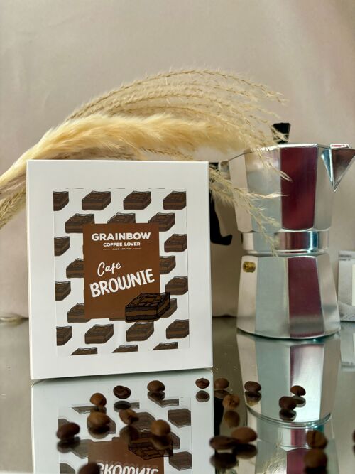 Café aromatisé Brownie  - Box 10 monofiltres