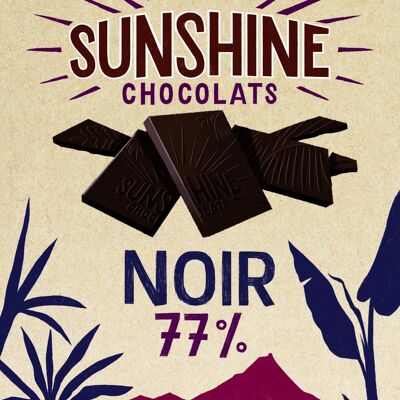 Tablette de Chocolat - Noir 77% bio