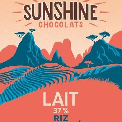 Tablette de Chocolat - Lait riz soufflé bio
