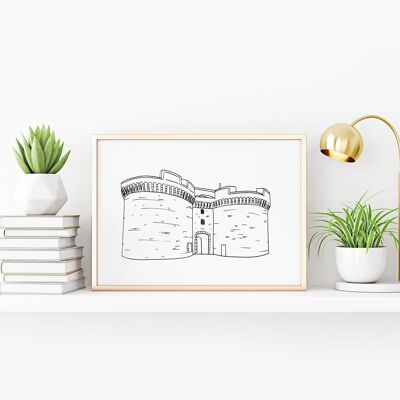 Póster Saint-Malo - Papel A4 / A3 / 40x60