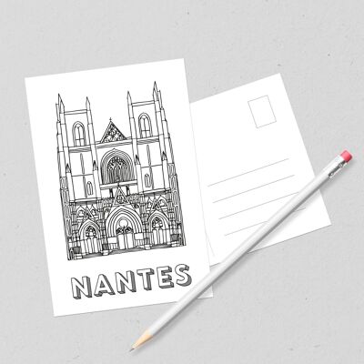 Postcard Cathedral - Nantes